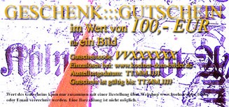 Gutschein Nennwert 100,- EUR